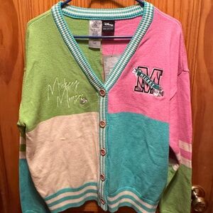 Her Universe Mickey Mouse Color Block Cardigan Size x-Large